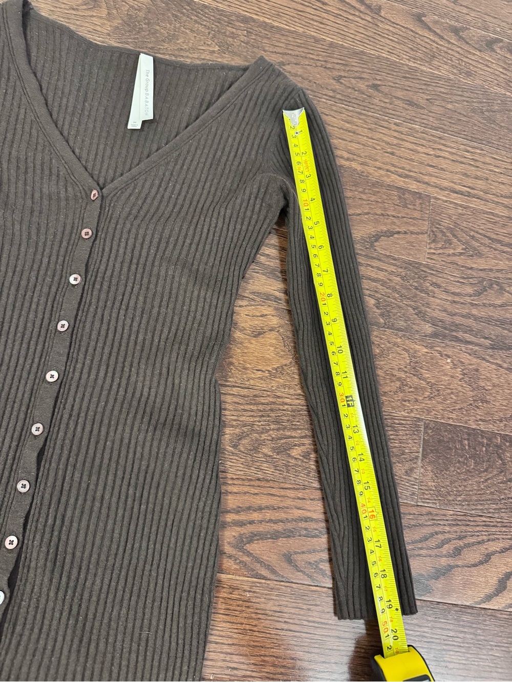 Babaton Avalon Merino Wool Knit Midi Dress Espresso Brown M - Picture 8 of 13